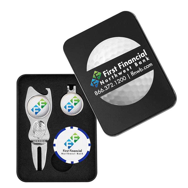 Contour Golf Divot Tool Gift Set w/ Poker Chip