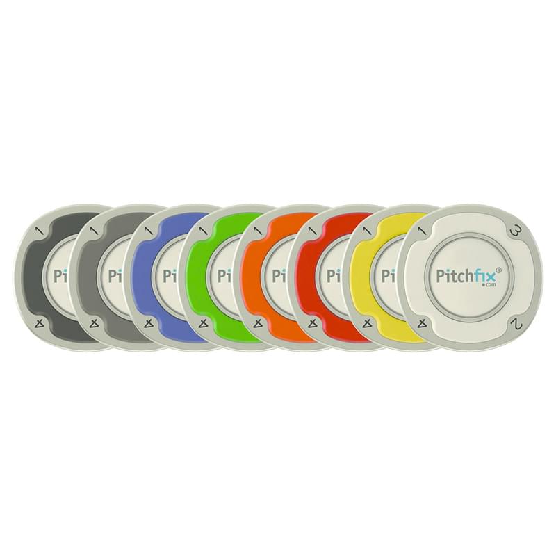 Pitchfix MultiMarker Golf Chip Coin in Window Tin