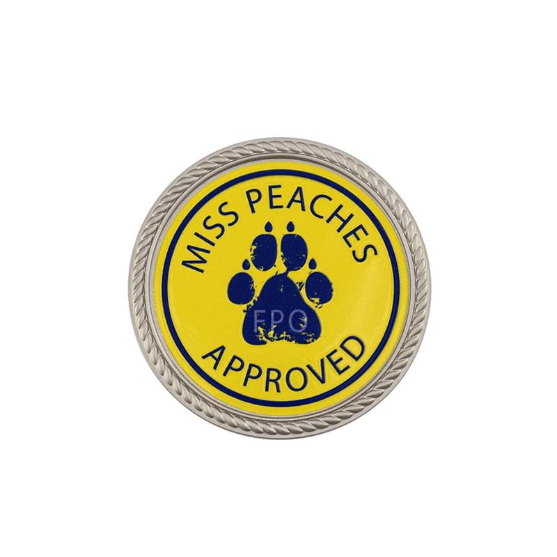 Challenge Coin Rope Border w/3D Texture Print (1-3/4")