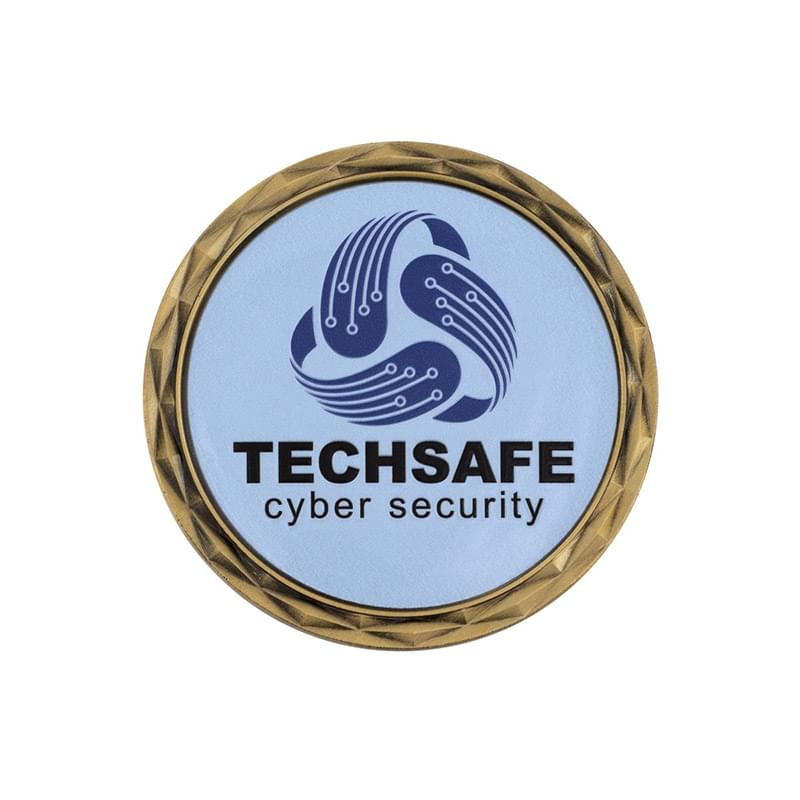 Speed Challenge Coin w/ Diamond Border - 3D Texture Print (2")