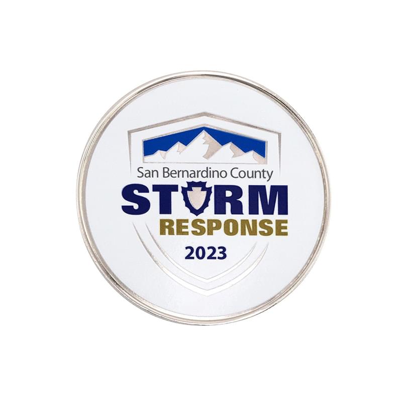Challenge Coin Coin Edge w/3D Texture Print (2")