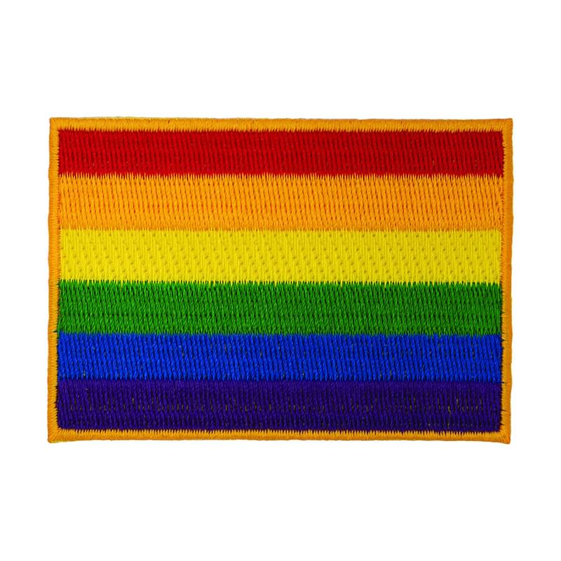 " Rainbow Flag W/Heat Seal Backing " Rainbow Flag W/Heat Seal Backing 3" Rainbow Flag W/Heat Seal