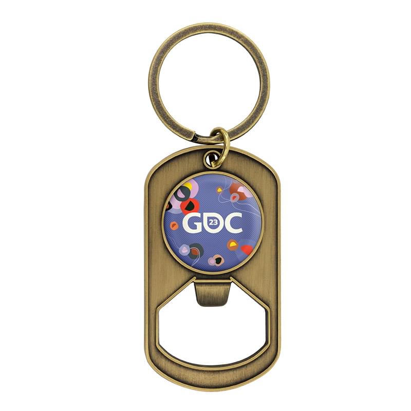 Dog Tag Keytag with Bottle Opener