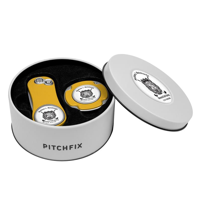 Pitchfix XL 3.0 Golf Divot Tool Deluxe Gift Set w/ Multimarker Chip
