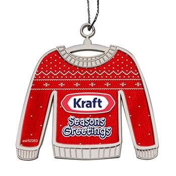 Ugly Christmas Sweater Holiday Ornament - No Epoxy