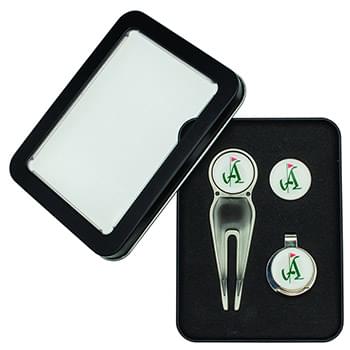 Deluxe Golf Gift Sets - Divot Tool with Belt Clip