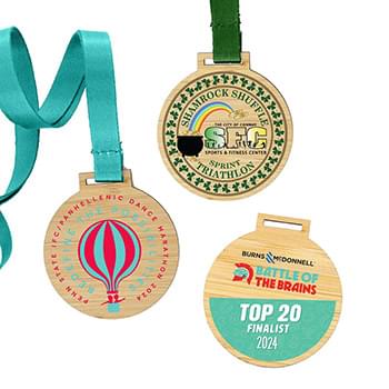 Bamboo Medals Full Color (2.5")