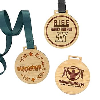 Bamboo Medals Engraved (1.5")