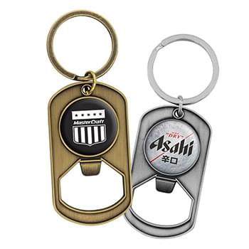 Dog Tag Keytag with Bottle Opener