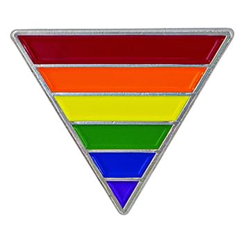 Rainbow Triangle Lapel Pin