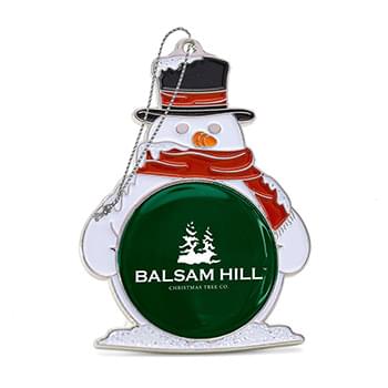 Classic Snowman w/ Top Hat Holiday Ornament