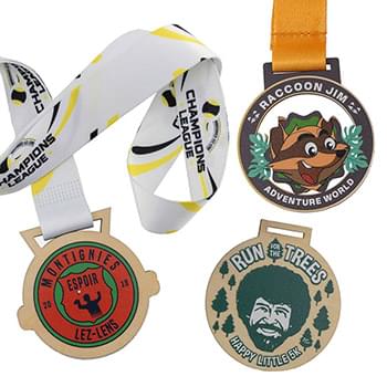 Wood Medals Full Color (2")