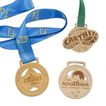 Wood Medals Engraved (1.5")